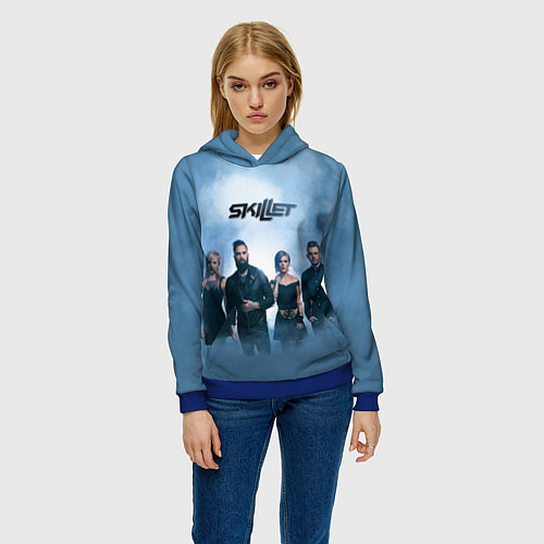 Женская толстовка Skillet: Smoke / 3D-Синий – фото 3