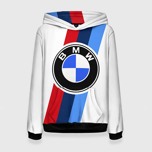 Женская толстовка BMW M: White Sport / 3D-Черный – фото 1