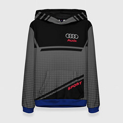 Женская толстовка Audi: Crey & Black