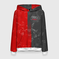 Женская толстовка Audi: Red & Grey poly