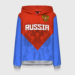 Женская толстовка Russia Red & Blue