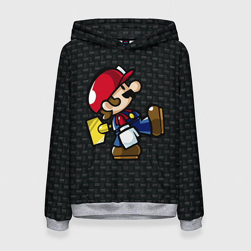 Женская толстовка Super Mario: Black Brick / 3D-Меланж – фото 1