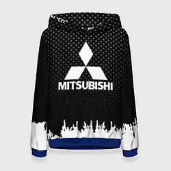 Толстовка-худи женская Mitsubishi: Black Side, цвет: 3D-синий