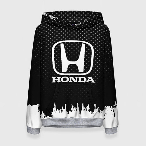 Женская толстовка Honda: Black Side / 3D-Меланж – фото 1