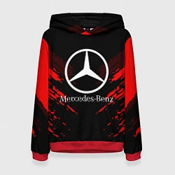 Толстовка-худи женская Mercedes-Benz: Red Anger, цвет: 3D-красный