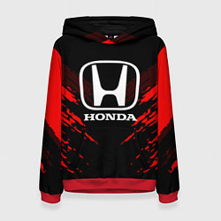 Толстовка-худи женская Honda: Red Anger, цвет: 3D-красный