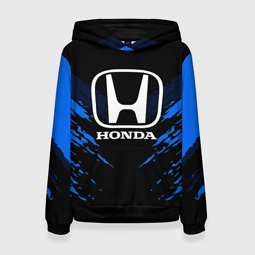 Женская толстовка Honda: Blue Anger / 3D-Черный – фото 1