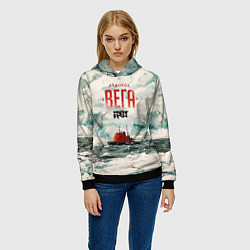 Толстовка-худи женская Грот: Ледокол Вега, цвет: 3D-черный — фото 2