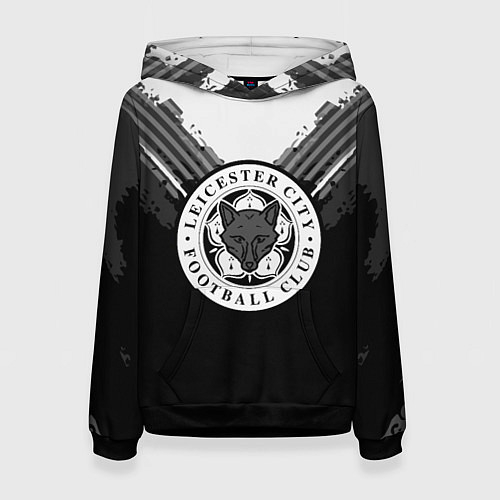 Женская толстовка FC Leicester City: Black Style / 3D-Черный – фото 1