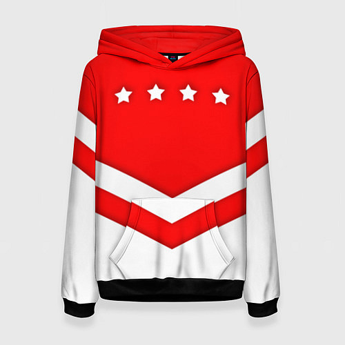 Женская толстовка Звезды Спартака / 3D-Черный – фото 1