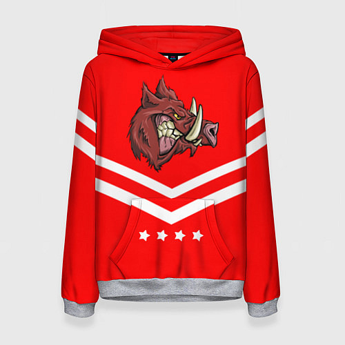 Женская толстовка Спартанский кабан / 3D-Меланж – фото 1