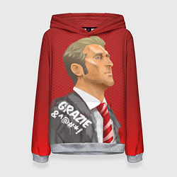 Толстовка-худи женская Grazie, цвет: 3D-меланж