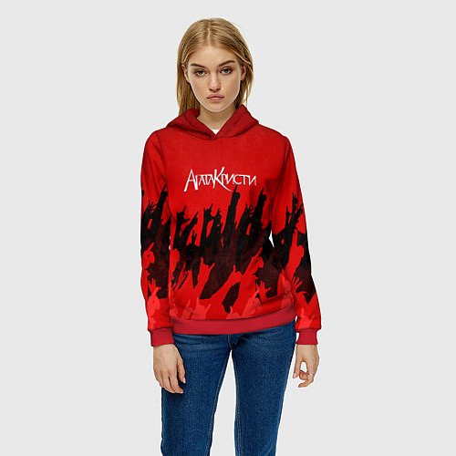 Женская толстовка Агата Кристи: Высший рок / 3D-Красный – фото 3
