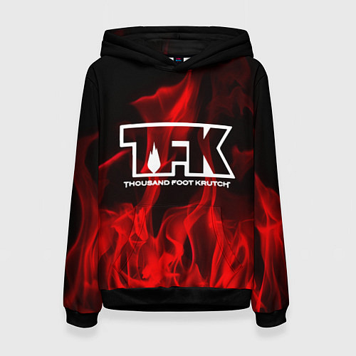 Женская толстовка Thousand Foot Krutch: Red Flame / 3D-Черный – фото 1
