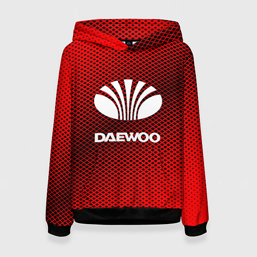 Женская толстовка Daewoo: Red Carbon / 3D-Черный – фото 1