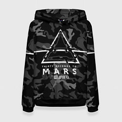 Толстовка-худи женская 30 STM Camo, цвет: 3D-черный