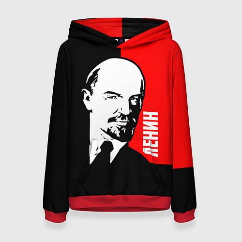 Женская толстовка Хитрый Ленин / 3D-Красный – фото 1