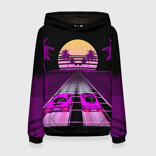 Женская толстовка Digital Race / 3D-Черный – фото 1