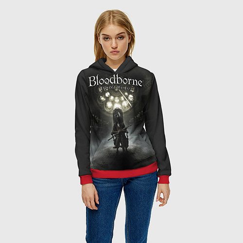 Женская толстовка Bloodborne: Shrine / 3D-Красный – фото 3