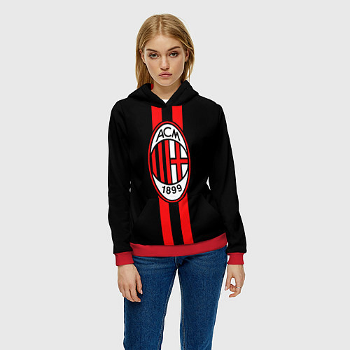 Женская толстовка AC Milan 1899 / 3D-Красный – фото 3