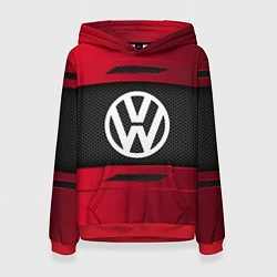 Толстовка-худи женская Volkswagen Collection, цвет: 3D-красный