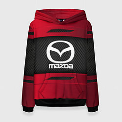Толстовка-худи женская Mazda Sport, цвет: 3D-черный