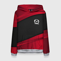 Толстовка-худи женская Mazda: Red Sport, цвет: 3D-меланж