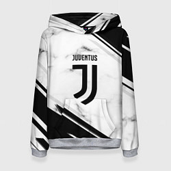 Толстовка-худи женская Juventus, цвет: 3D-меланж