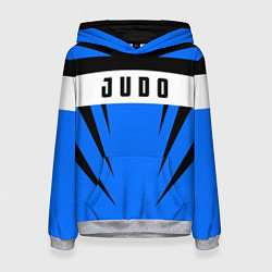 Толстовка-худи женская Judo Fighter, цвет: 3D-меланж