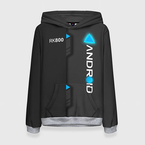 Женская толстовка RK800 Android / 3D-Меланж – фото 1