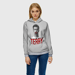 Толстовка-худи женская Terry Face, цвет: 3D-меланж — фото 2