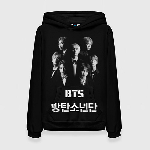 Женская толстовка BTS Group / 3D-Черный – фото 1