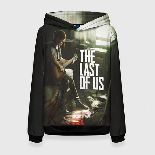 Женская толстовка The Last of Us: Guitar Music / 3D-Черный – фото 1