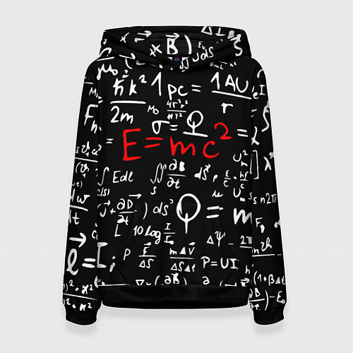 Женская толстовка E=mc2: Black Style / 3D-Черный – фото 1