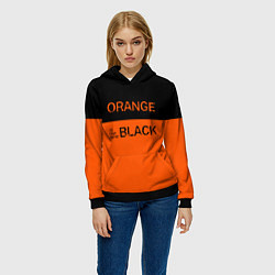 Толстовка-худи женская Orange Is the New Black, цвет: 3D-черный — фото 2