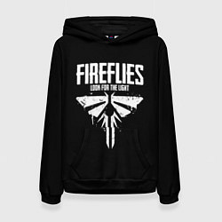 Толстовка-худи женская Fireflies: White Logo, цвет: 3D-черный