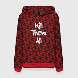 Толстовка-худи женская R6S: Kill Them All, цвет: 3D-красный