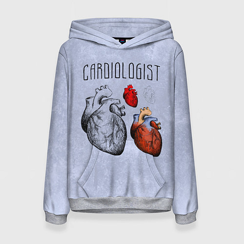 Женская толстовка Cardiologist / 3D-Меланж – фото 1