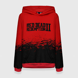 Толстовка-худи женская Red Dead Redemption II, цвет: 3D-красный