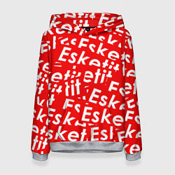 Толстовка-худи женская Esketit Pattern, цвет: 3D-меланж