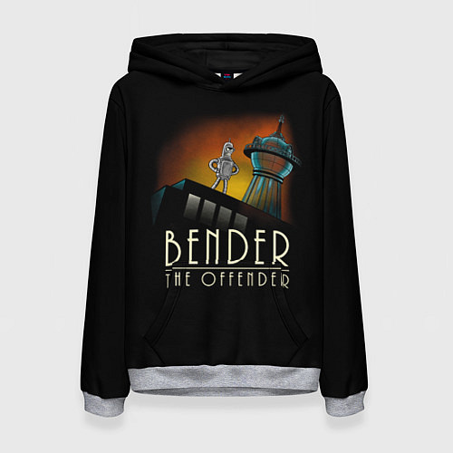 Женская толстовка Bender The Offender / 3D-Меланж – фото 1