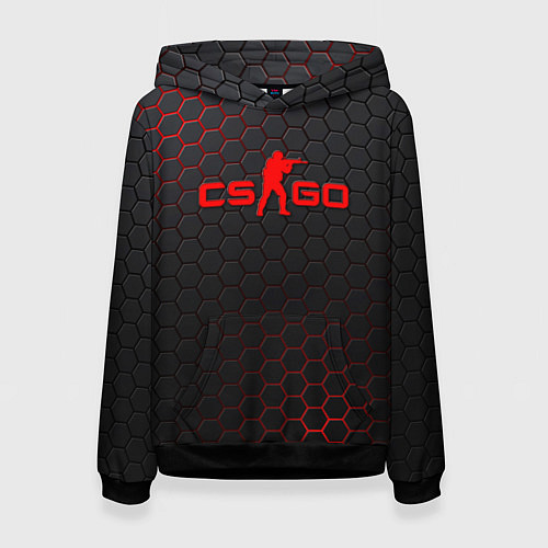 Женская толстовка CS:GO Grey Carbon / 3D-Черный – фото 1