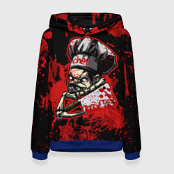 Толстовка-худи женская Pudge Chef, цвет: 3D-синий