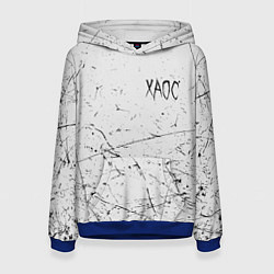 Толстовка-худи женская ХАОС: GONEFludd, цвет: 3D-синий