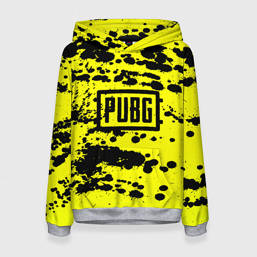 Женская толстовка PUBG: Yellow Stained / 3D-Меланж – фото 1