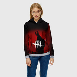 Толстовка-худи женская Dead by Daylight, цвет: 3D-меланж — фото 2