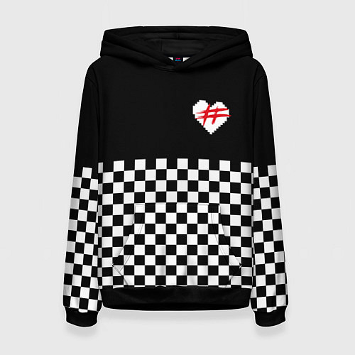 Женская толстовка ФРЕНДЗОНА: ЧБ / 3D-Черный – фото 1