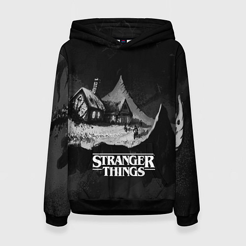 Женская толстовка Stranger Things: Black Hut / 3D-Черный – фото 1