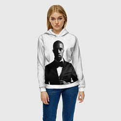 Толстовка-худи женская Kanye West: Halftone, цвет: 3D-белый — фото 2