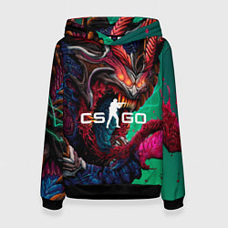 Толстовка-худи женская CS GO hyper beast skin, цвет: 3D-черный